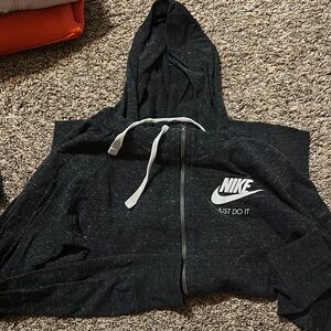 Nike Black Zip-Up Hoodie